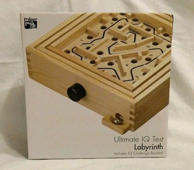 Professor Puzzle Ultimate IQ Test Labyrinth Brand New w/ IQ Challenge Booklet