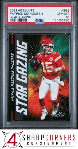 2021 PANINI ABSOLUTE STAR GAZING #SG2 PATRICK MAHOMES II PSA 10