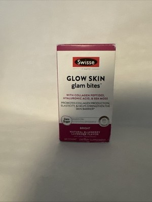 Swisse Glow Skin Glam Bites Collagen Peptides Hyaluronic Acid & Sea Moss Fiber