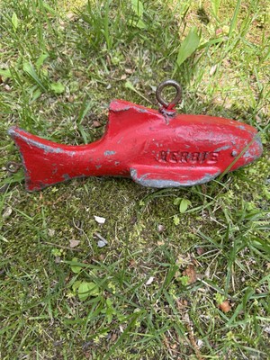 Veg HERBIE 10 lb Lead Fish Shaped Down-rigger Commercial Fishing Net Weight  Red