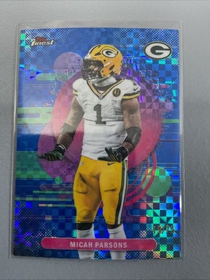 2025 topps finest #187 micah parsons blue geometric 