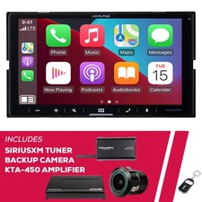 Alpine iLX-W670-M 6.75" Receiver w/ SiriusXM Tuner, Back-Up Bullet Camera & Amp