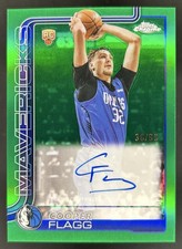 2025-26 Topps Chrome Cooper Flagg Rookie Auto Green Refractor RC #/99 Mavericks