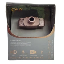 CYLO HD-720P Plug and Play HD Webcam Pink New