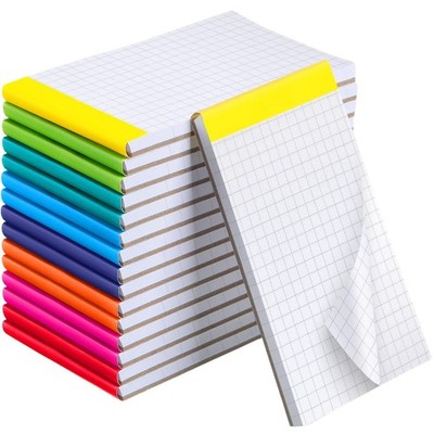 Tenceur 16 Pcs Graph Notepads 3 x 5 Inch Small Graph Grid Math Notebooks Pock...
