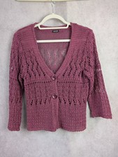 Ajour-Strickjacke Jäckchen Gerry Weber fuchsia Gr. 36/38