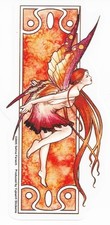 AUTUMN Fairy Art Nouveau Sticker Car Decal Selina Fenech fall faery faerie