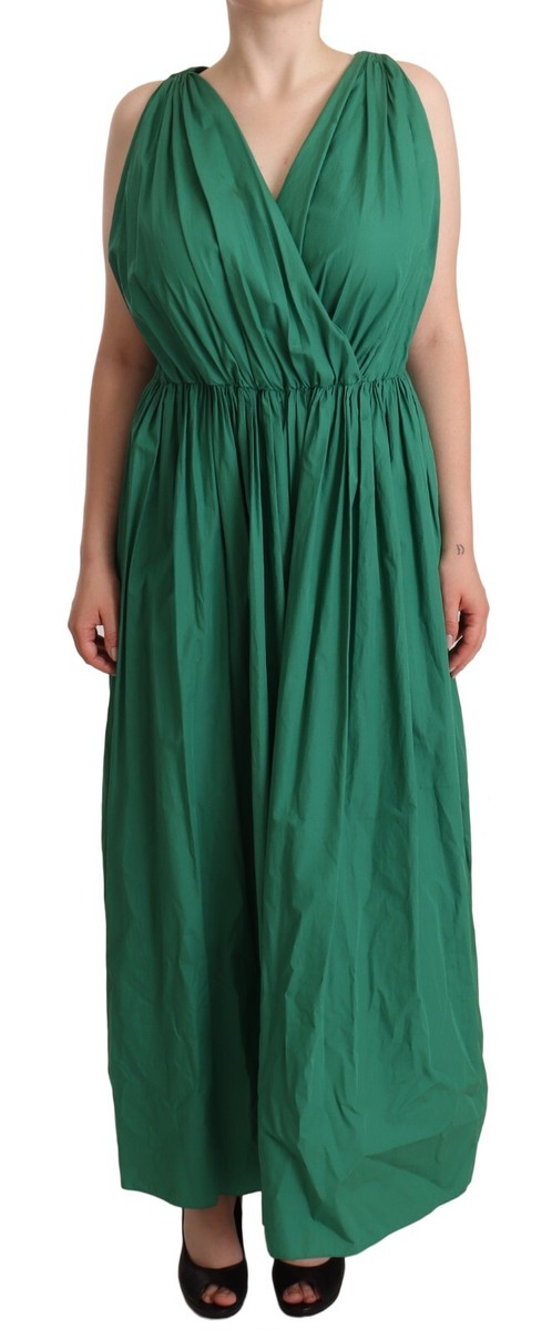 plain dark green dress Mac Duggal Women's High Neck Long Sleeve Crystal Detail Dress - Green - Size 6