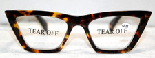 Mare Azzuro Brown Black Cat Eye Frame Reading Glasses 2.25 Strength Magnify