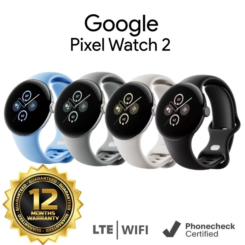 Google Pixel Watch 2 41mm WiFi | LTE (Unlocked) Black Gold Silver w/ Band