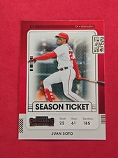 2021 Juan Soto Panini Contenders Season Ticket #72