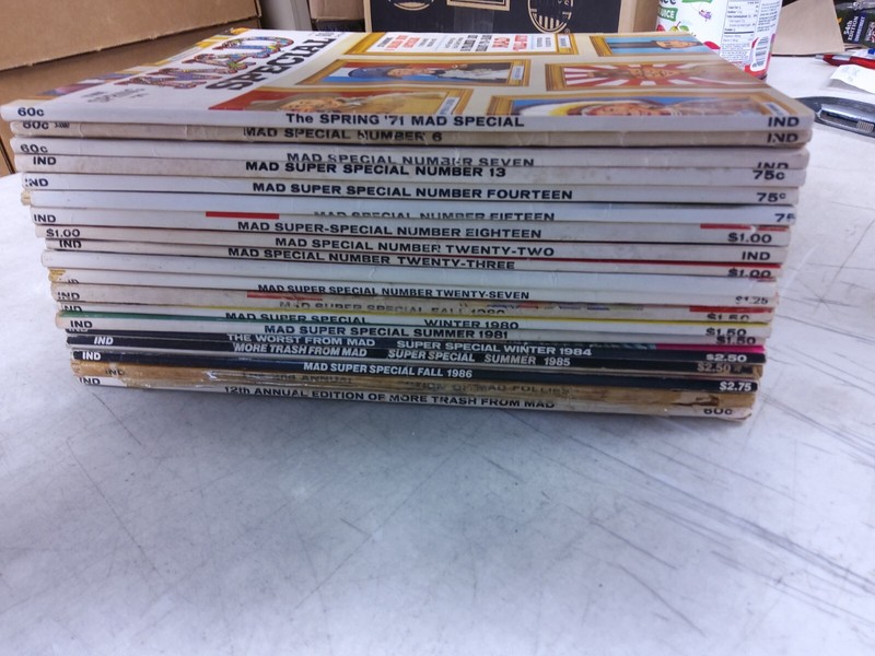 Mad magazine special 19 issue lot #22 PARTIAL/DAMAGED BONUS checked trash follie