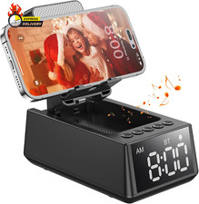 Birthday Gifts for Men Women, Cell Phone Stand Bluetooth Speaker with Anti-Slip