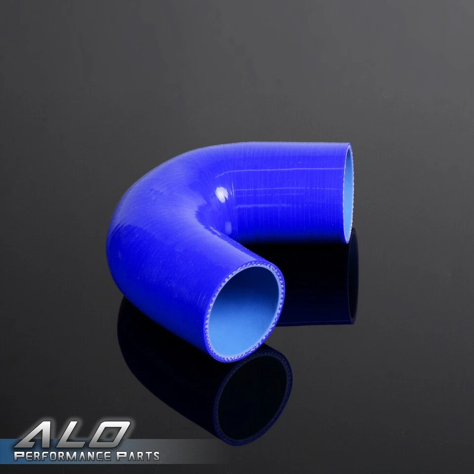 Fit For 55mm 135 Degree Hose Turbo Silicone Elbow Coupler Pipe Blue Hose New - Image 2 of 4