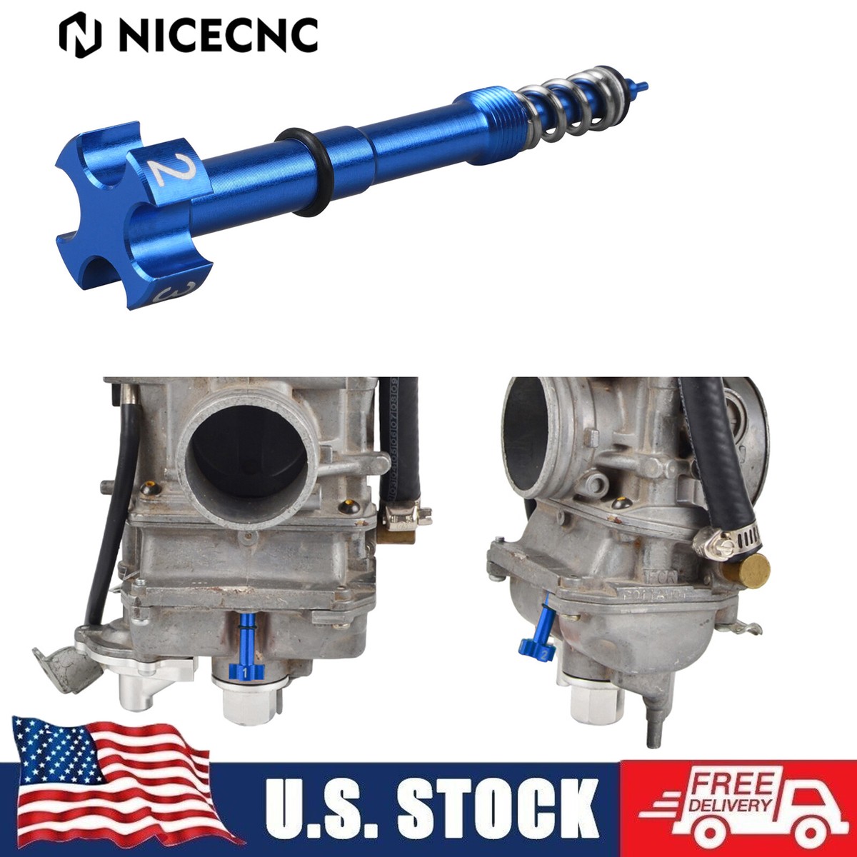 Air Fuel Mixture Screw Fit Keihin FCR Carb For Yamaha YZ WR 250F