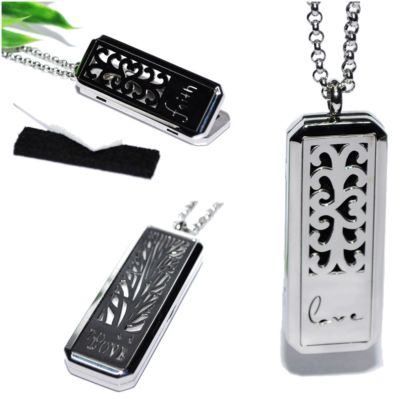 AUSWAHL +++ LOVE FAITH MEDAILLON Edelstahl Duft Aroma Diffuser Kette Anhänger 