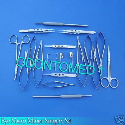 20 Pc Eye Micro Minor Surgery Ophthalmic Veterinary Surgical Instruments EY-018