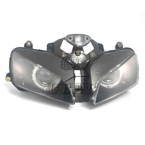 Assembly Projector Headlight White Angel Devil Eye For Honda CBR600RR 2003-2006 - Picture 4 of 14