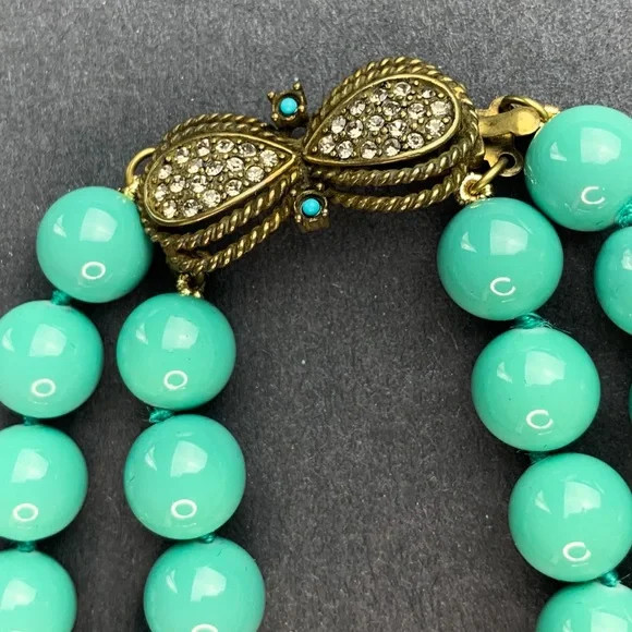 Heidi Daus Double Strand Beaded Statement Necklace - image 5