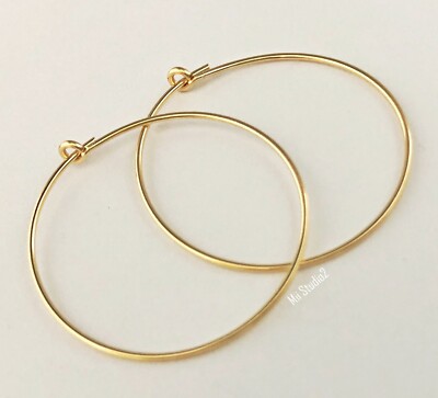 10pcs  25mm Round beading hoop earring14k gold filled circle earwire E16g