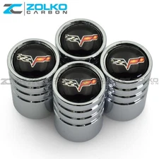 VALVE STEM CAPS WHEEL TIRE CHROME FOR CORVETTE VE108 - US SELLER