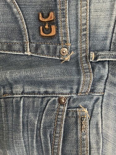 Joe's Jeans Womens Size W27 Low Rise Boot Cut Distressed Denim Stretch Blue USA - Picture 9 of 9