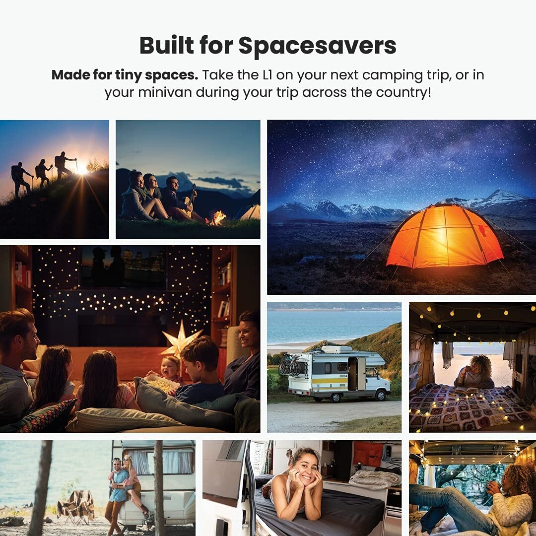 Sentrym L1 Mini Wireless Projector with 1 Year Warranty, 120
