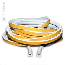 1m Joint en Caoutchouc Profil de la Porte Auto-Adhésif Hohlkammerprofil Blanc