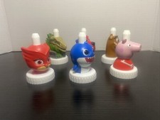 Lot Of 6 Good 2 Grow Juice Toppers Paw Patrol Baby Shark Scooby Do Peppa  More
