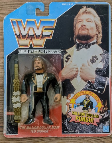 WWF Hasbro Million Dollar Man Ted Dibiase MOC 5 &a...