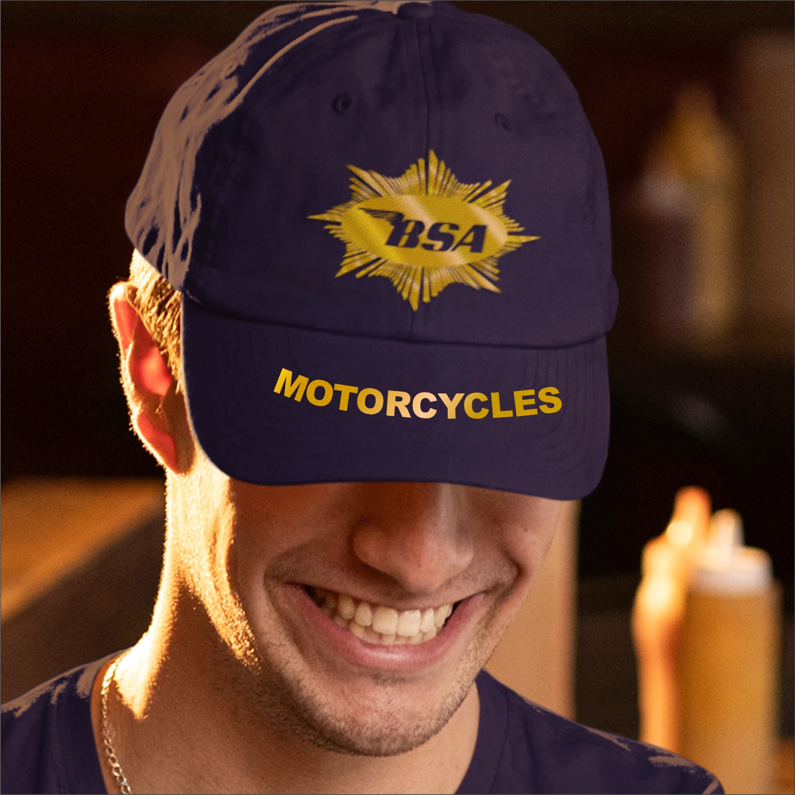 BSA Motorcycle Logo Biker Baseball Cap Retro Vintage 30% Multi-Buy Discount