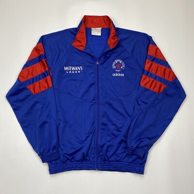 Vintage Rangers Glasgow 1992 1994 Adidas Training Football Soccer