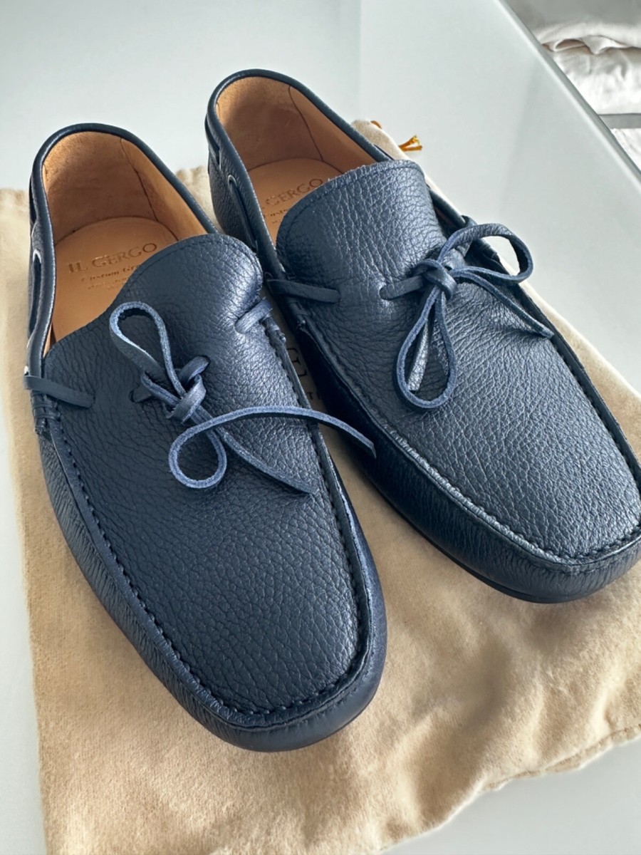 Black Il Gergo Shoes IL GERGO Men's Moccasins Size