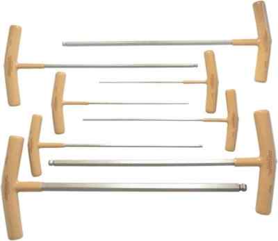 Paramount 8 Piece T-Handle Cushion Grip Ball End Hex Key Set Hex Range 2 to 1...