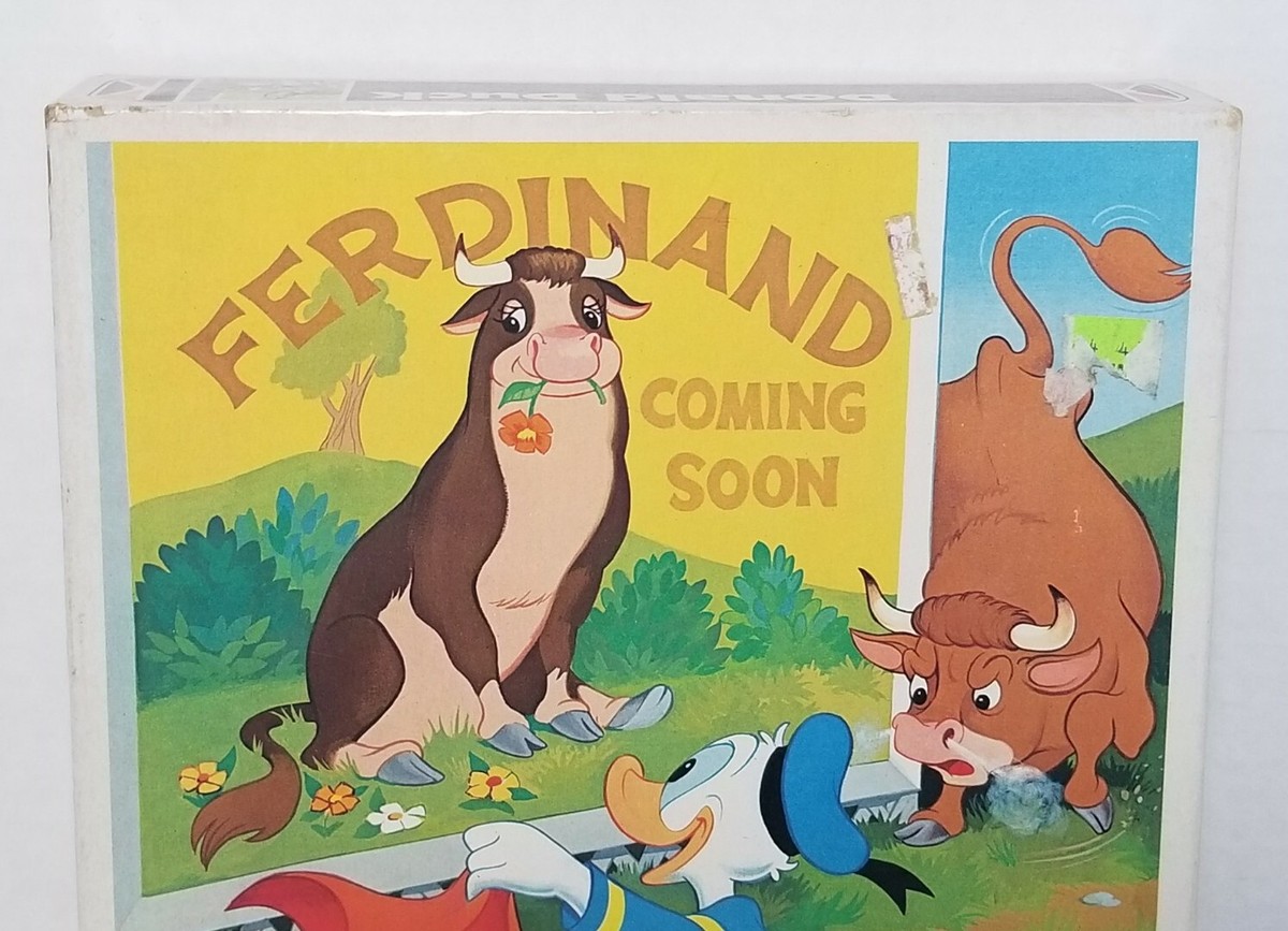 Vtg Whitman Walt Disney Jigsaw Puzzle 100 Piece Ferdinand Bull