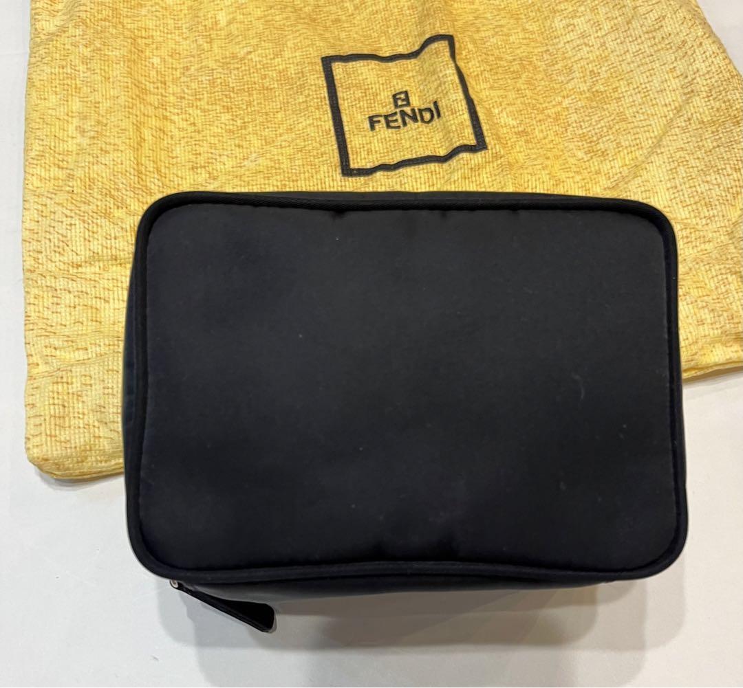 Authentic Fendi Vanity Accessory Pouch Mini Bag Handbag Zucca | eBay