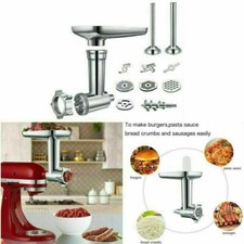 Metall Fleischwolf Meat Grinder Stuffer Chopper Kit für KitchenAid Stand mixerOL