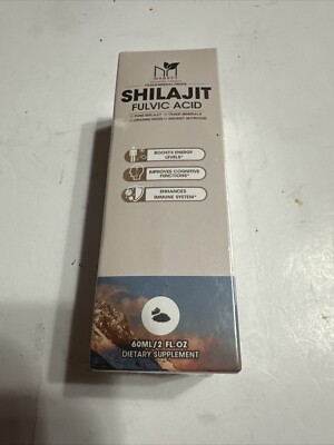 1/2Packs Organic Pure Shilajit Drops 60ml, Extremely Potent, Fulvic Acid