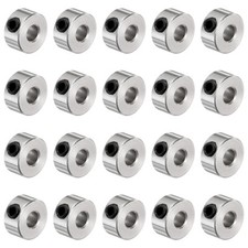 20pcs Set Screw Collars 3.05mm Bore Shaft Collars, 8mm OD, Drill Stop Collar