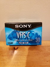 Sony Premium VHS-C 30 min SP or 30 Minutes EP Camcorder Blank Tape NEW