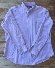 Men  s Ralph Lauren Classic Fit Size XL Dress Shirt 100 Cotton In Soft Purple