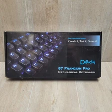 Deck 87 Francium Pro Gaming Keyboard N Key Rollover Illumination Mechanical USB