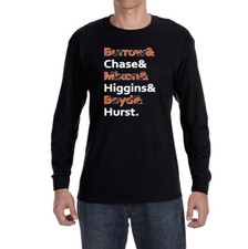 Cincinnati Bengals Line Up Burrow, Chase, Higgins Long sleeve shirt