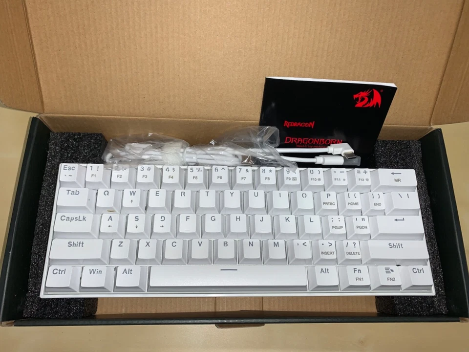 REDRAGON K630W Dragonborn 61 key Wired Gaming Mechanical Brown Switch Keyboard - Image 3 of 4