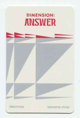 ENHYPEN - DIMENSION : ANSWER [WEVERSE] Preorder Benefit OFFICIAL