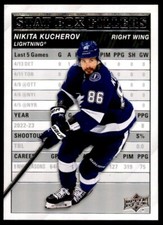 Nikita Kucherov 2023-24 Upper Deck Series 1 Stat Box Fillers RC #SB-1 Tampa Bay