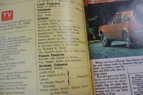 San Fran. Mar 11 1972 TV Guide MARCUS WELBY James Brolin Bob Peak art VONNEGUT - Picture 2 of 4