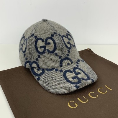 GUCCI GGロゴ グレー ベースボールキャップ XL s-l400.jpg