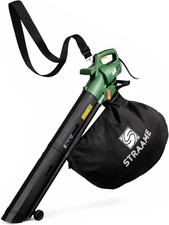 3-in-1 Leaf Blower, Vacuum & Mulcher 3500W – 45L Bag, 10m Cable, Wheels & Should