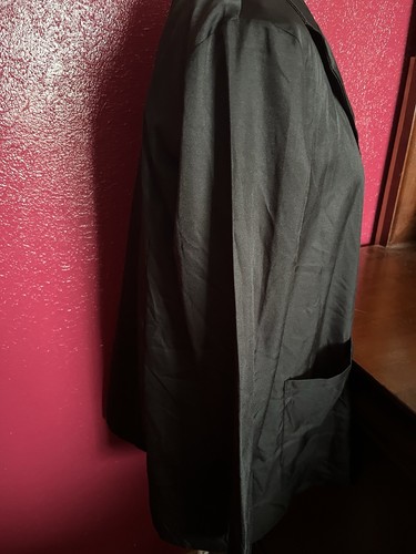 Damen elegante Jacke schönes schwarzes seidiges Gefühl gefüttert Gr. XL - Bild 4 von 6